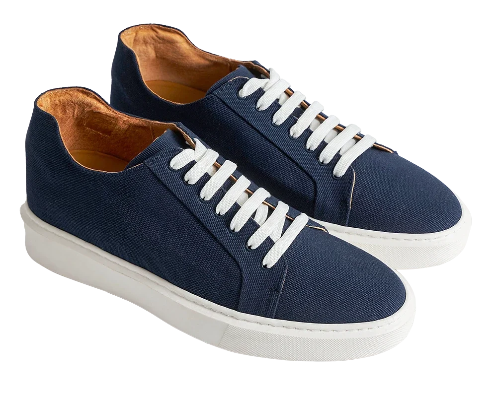 Amalfi — 6 Cm Elevator Sneakers, Blue, Men's