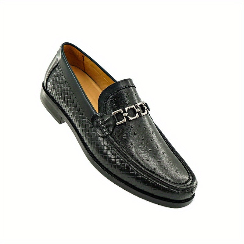 Montelli | Men's Woven Leather Loafers