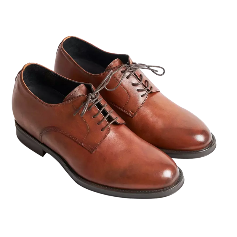 Portofino — 7 Cm Elevator Dress Shoes, Brown, Men's