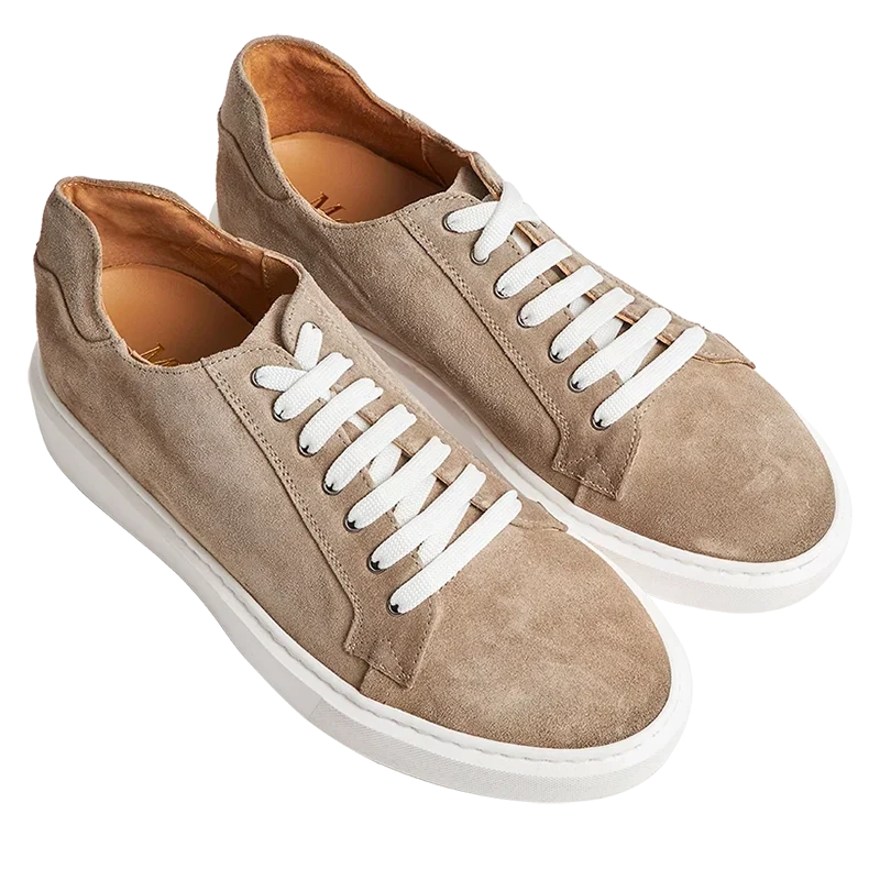 Camogli — 6 Cm Elevator Sneakers, Taupe, Men's
