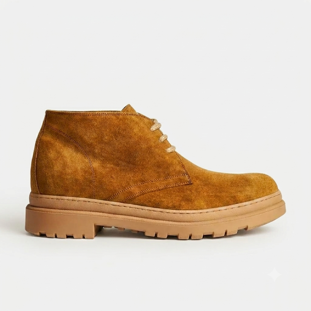 Ritiely Elevator Chukka Boots Camel 7 Cm