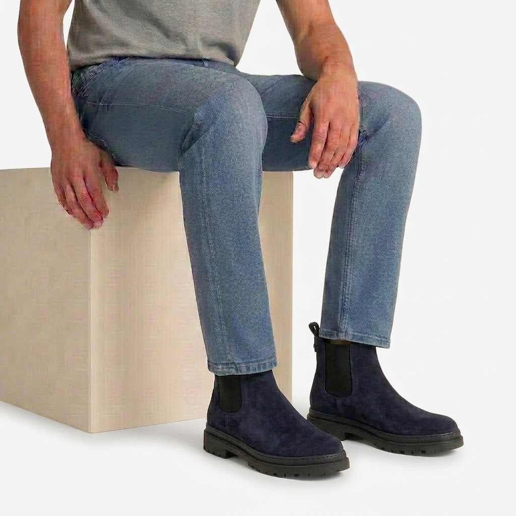 Ritiely Elevator Chelsea Boots Blue 7 Cm