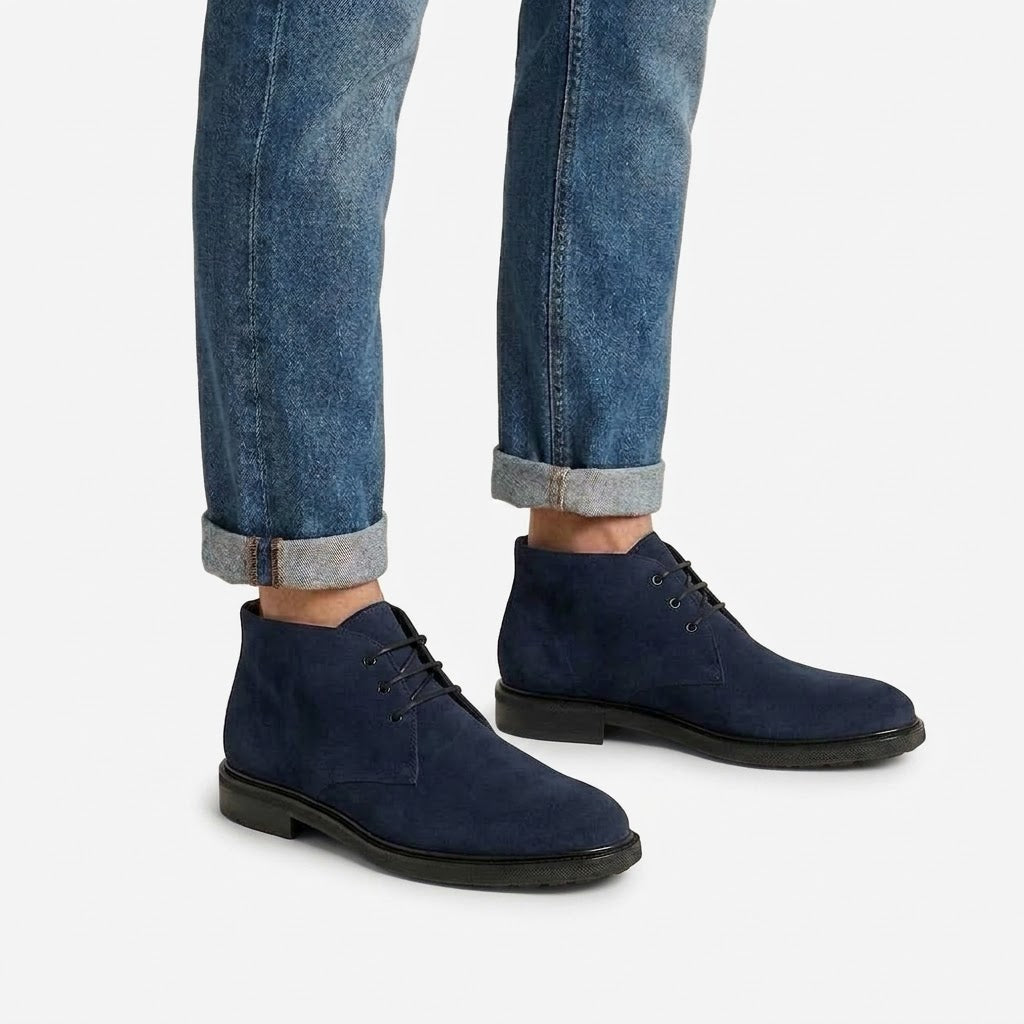 Ritiely Elevator Chukka Boots Blue 7 Cm
