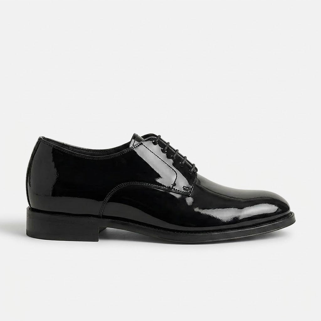 Ritiely Elevator Dress Shoes Polished Black 7 Cm