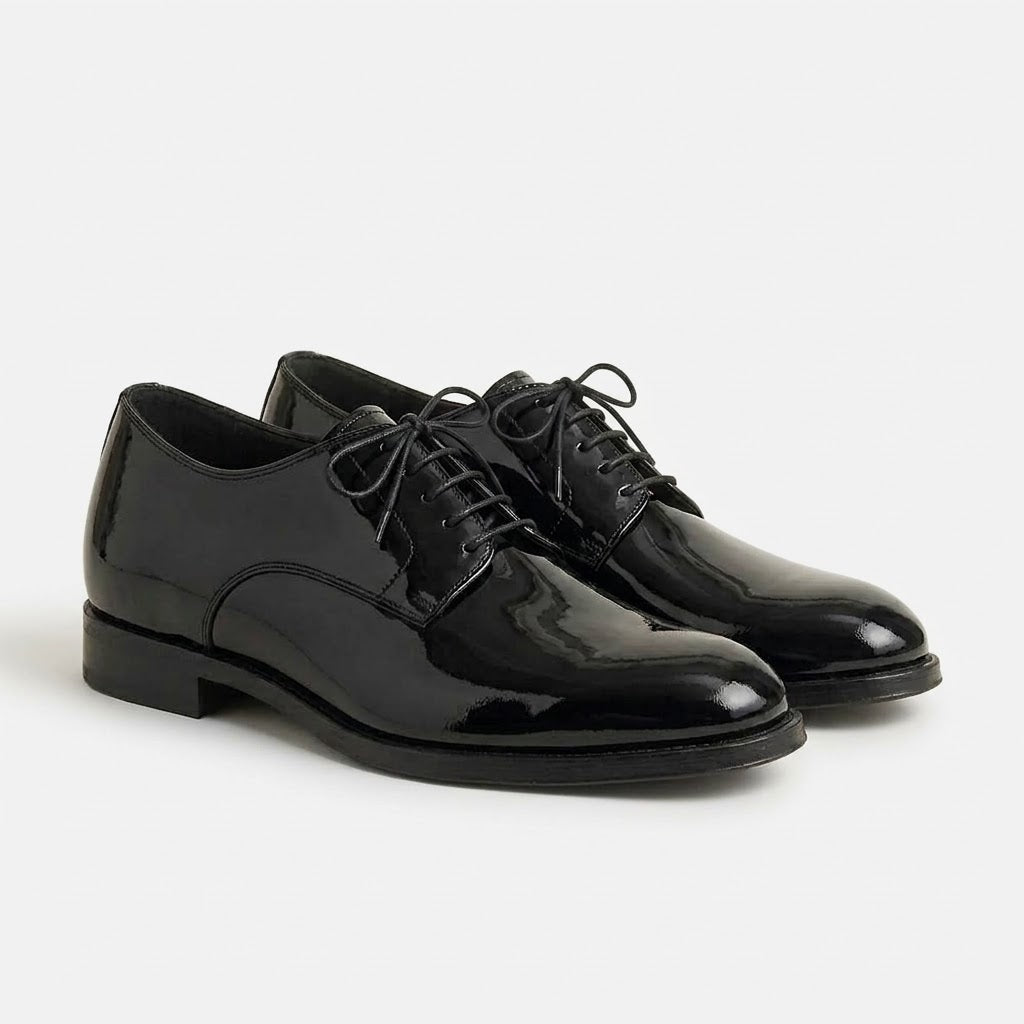 Ritiely Elevator Dress Shoes Polished Black 7 Cm