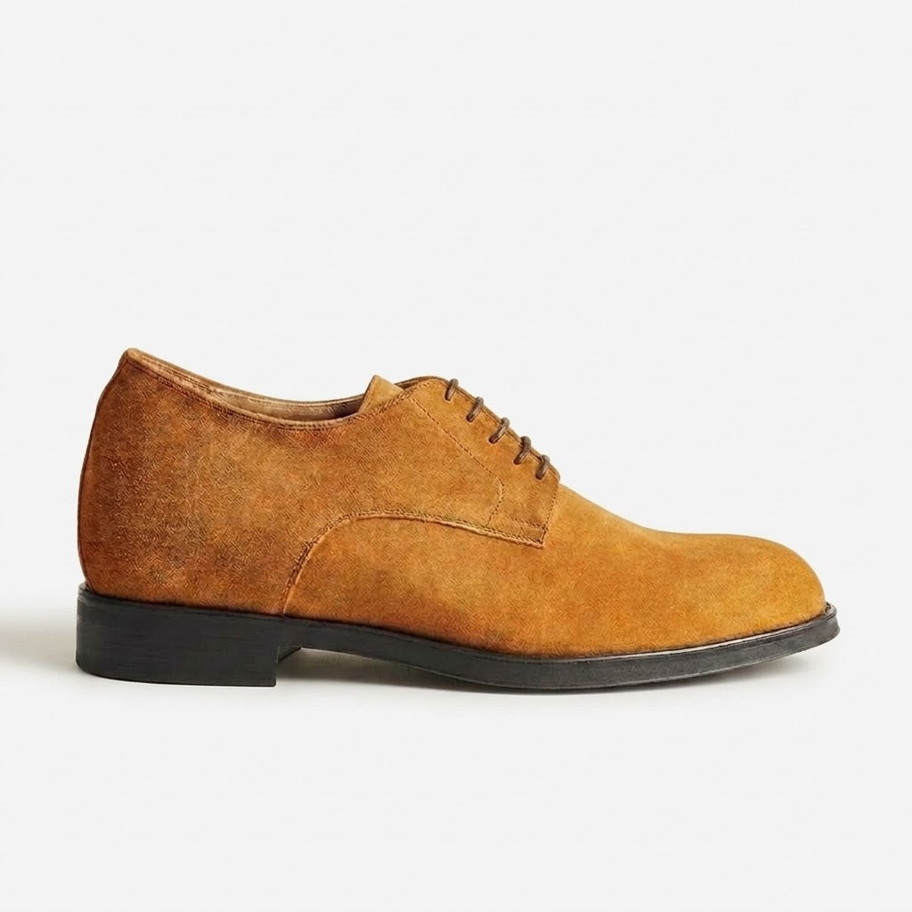 Ritiely Elevator Derby Shoes Camel 7 Cm