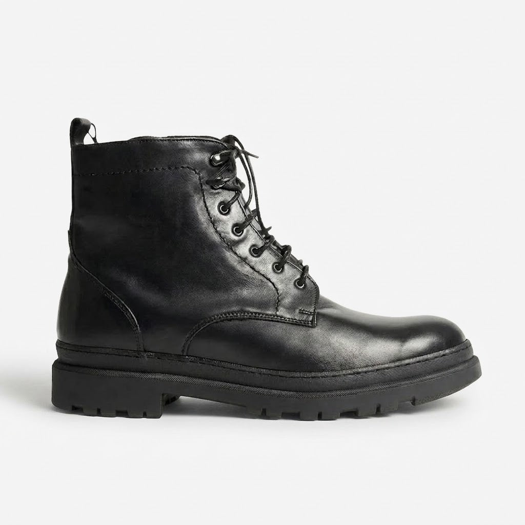 Ritiely Elevator Lace-Up Boots Black 7 Cm