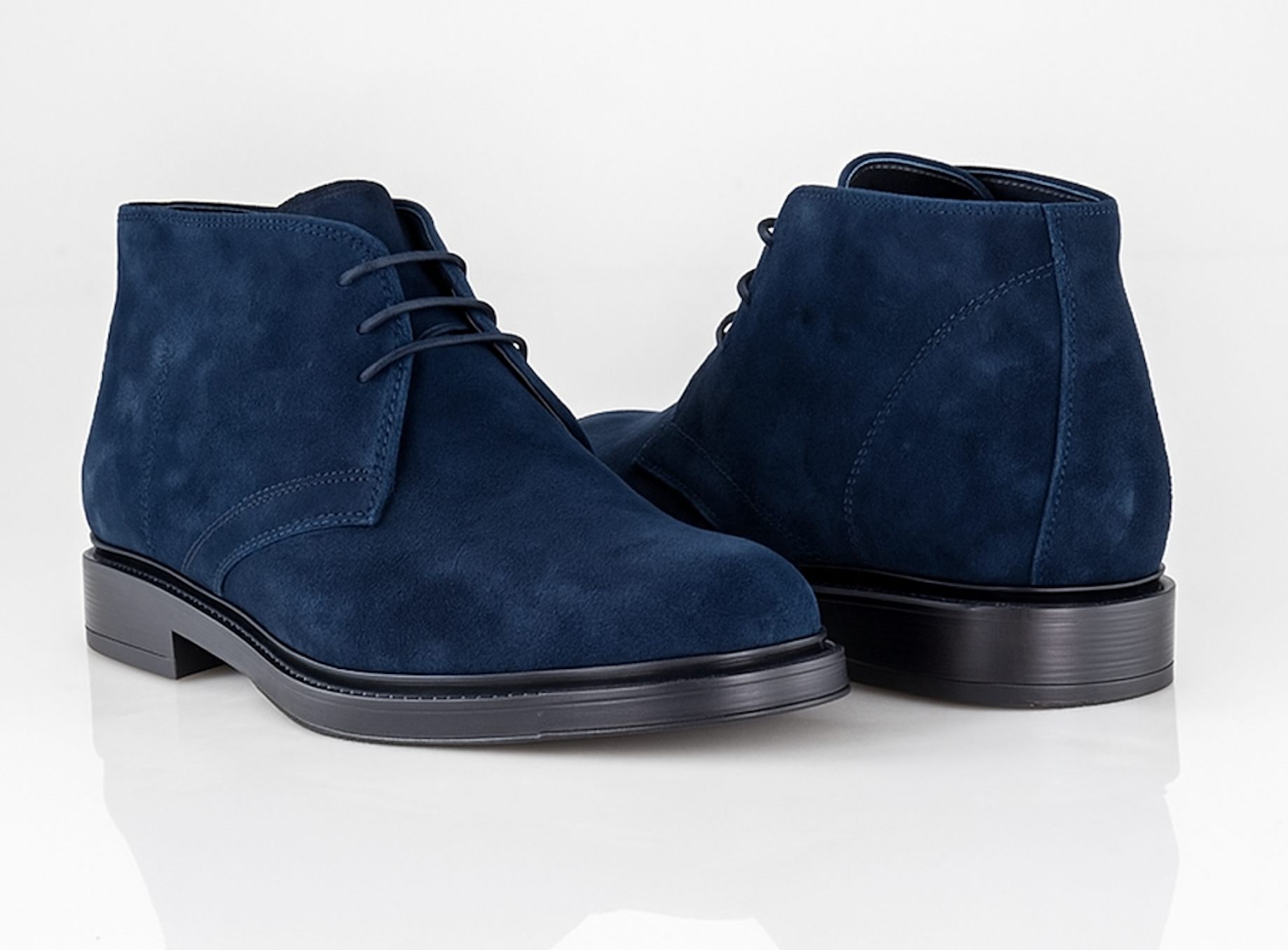 Capri — 7 Cm Elevator Chukka Boots, Blue, Men's