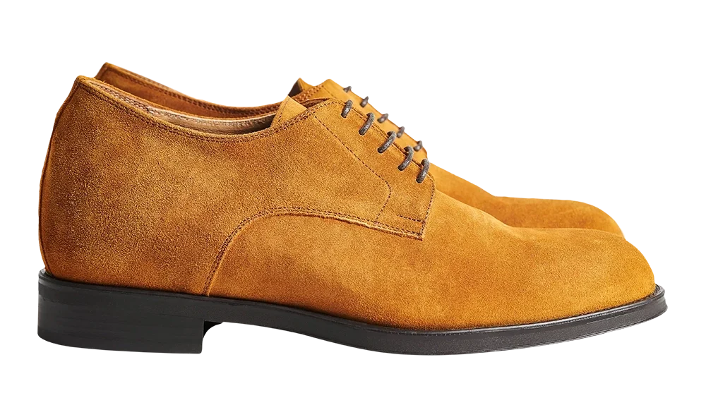 Svelto — 7 Cm Elevator Derby Shoes, Camel, Men's