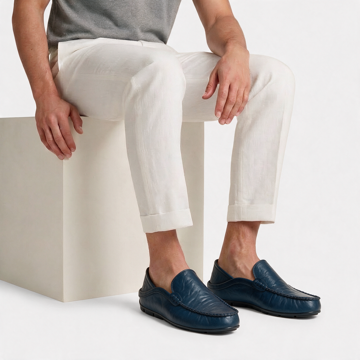Ritiely Loafer Moccasin Blue