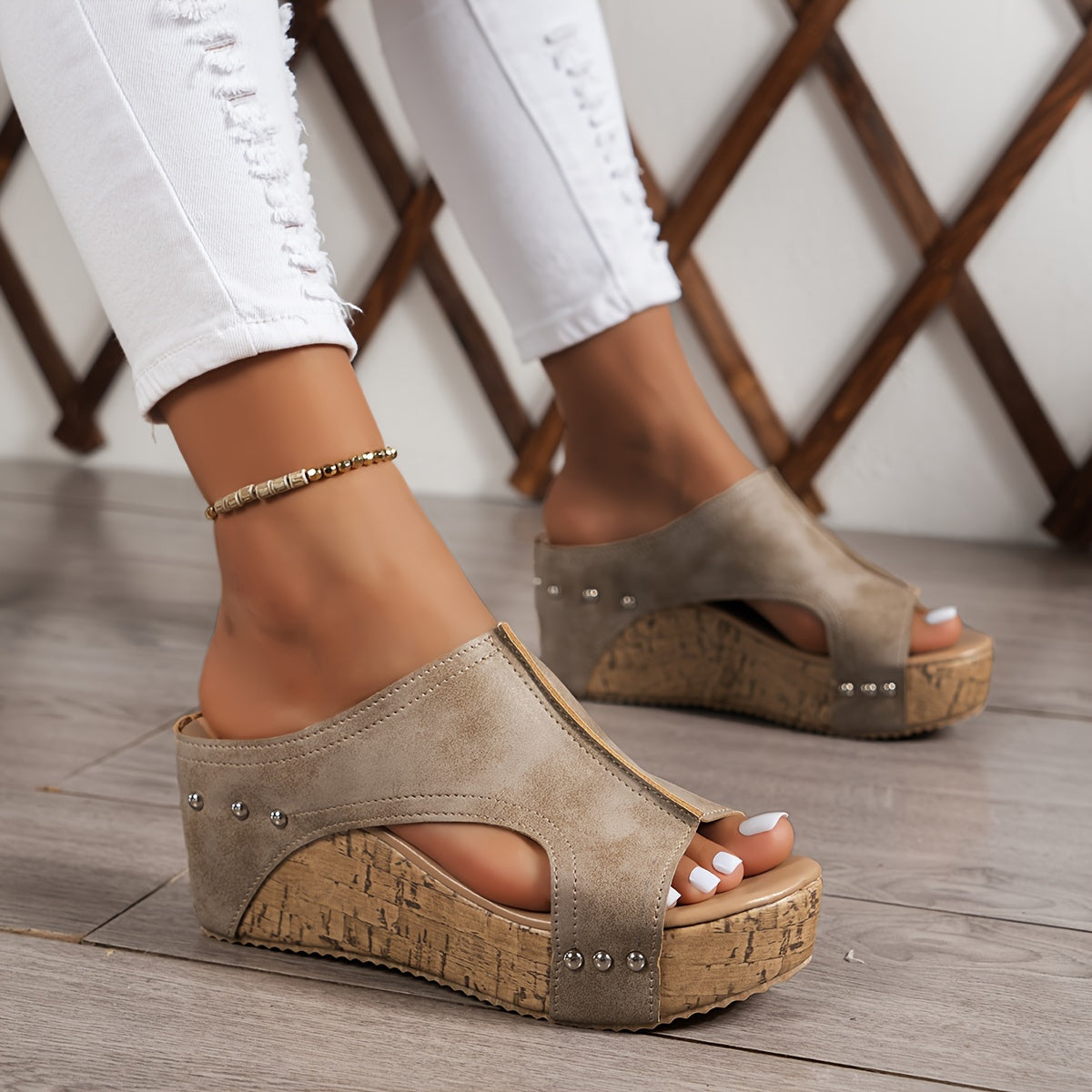 Napoli | Leather Wedge Sandal