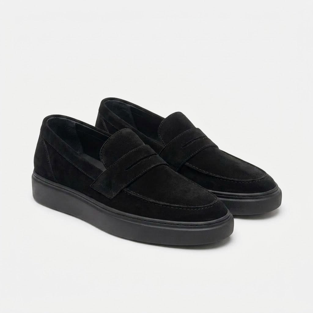 Ritiely Suede Loafers Black 7 Cm
