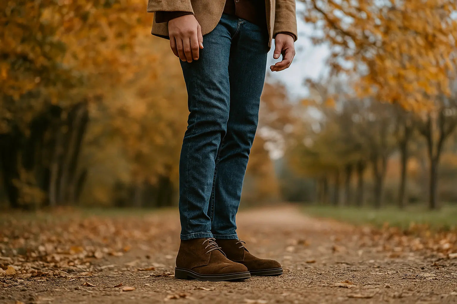 Capri  — 7 Cm Elevator Chukka Boots, Brown, Men's