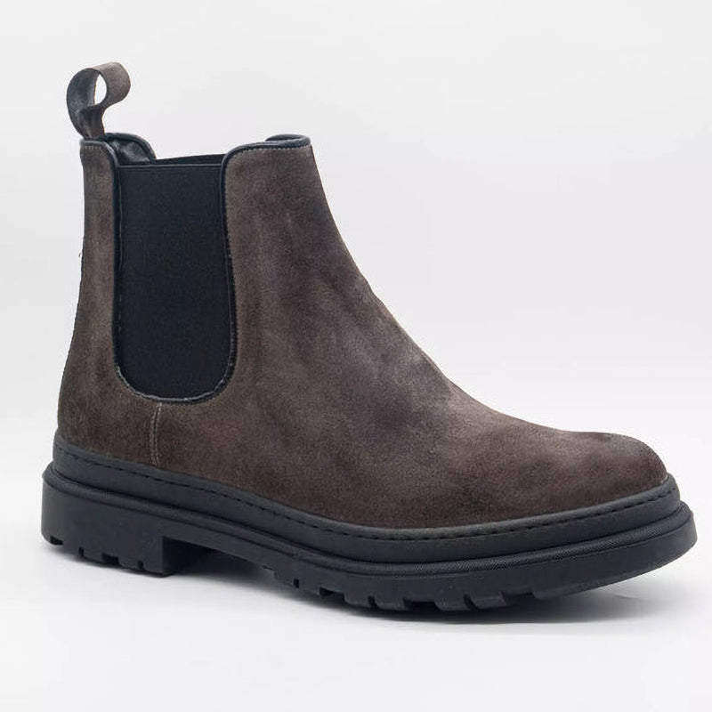 Bellavita — 7 Cm Elevator Chelsea Boots, Grey, Men's