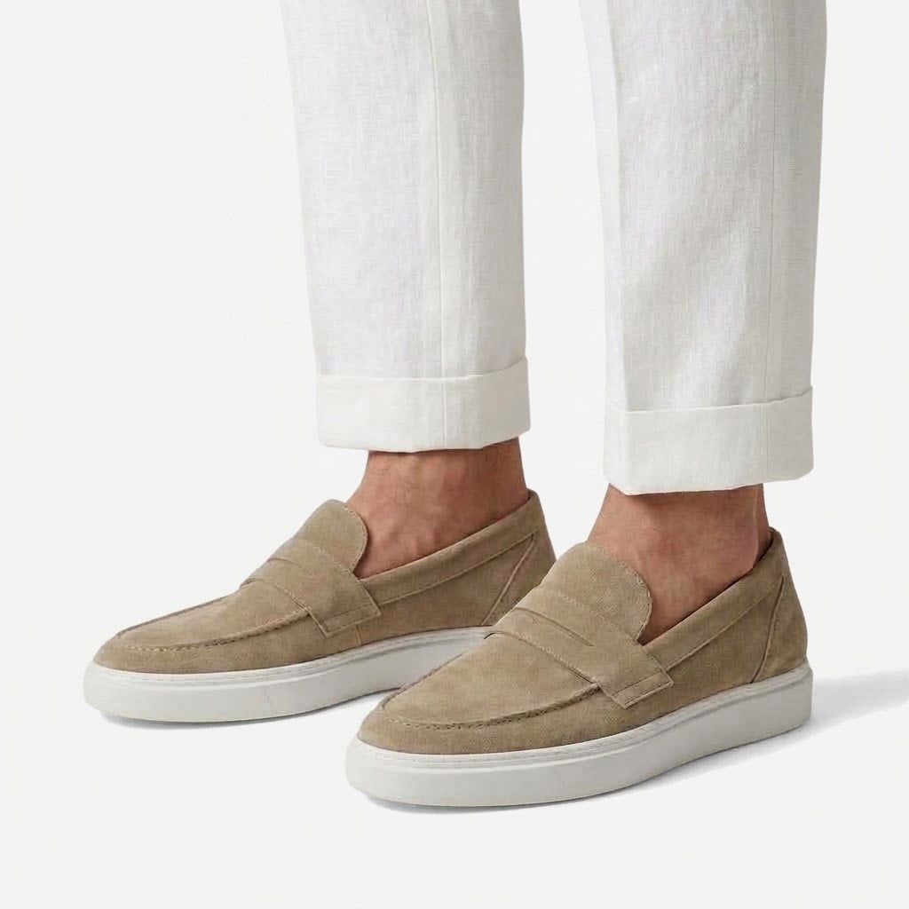 Ritiely Suede Loafers Beige 7 Cm