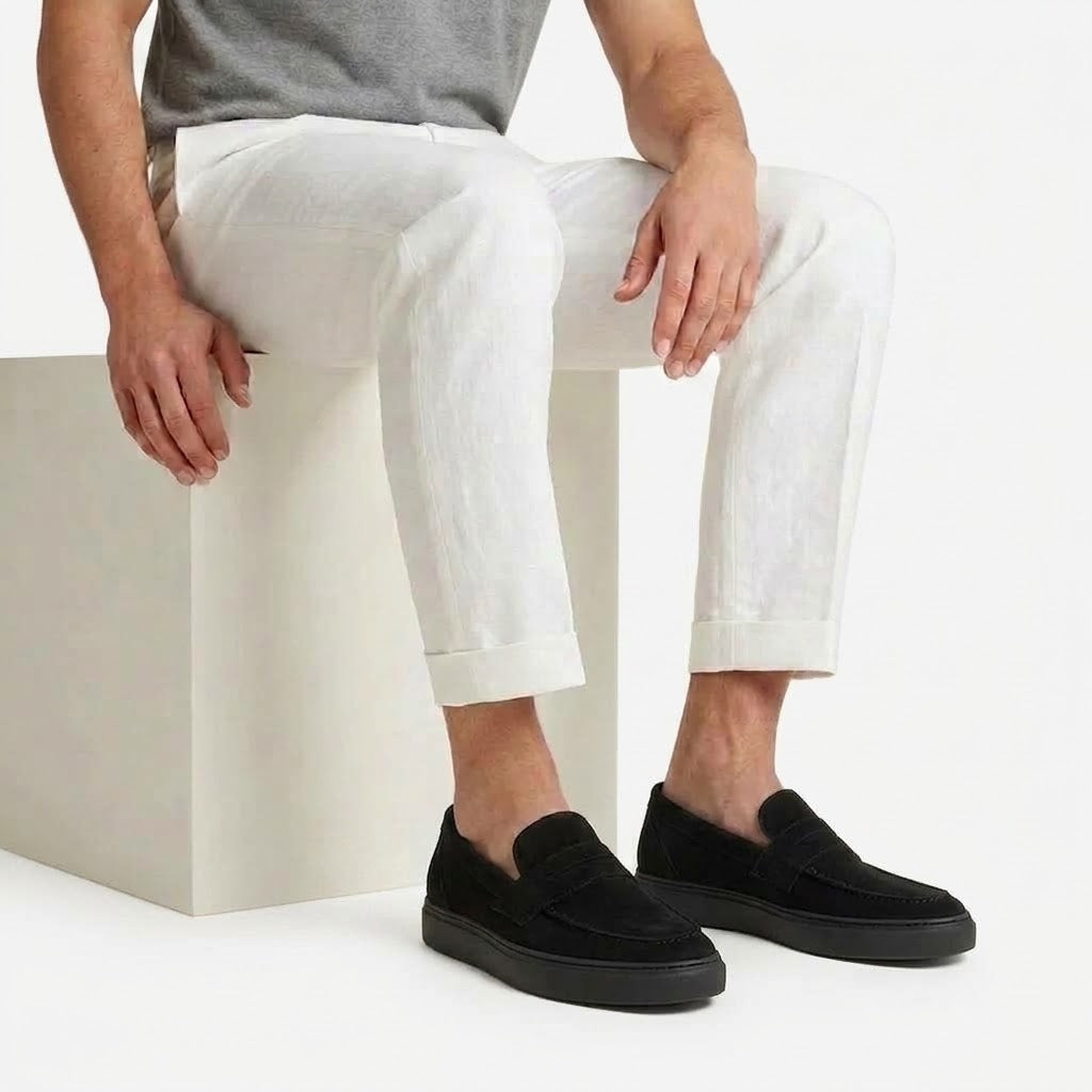 Ritiely Suede Loafers Black 7 Cm