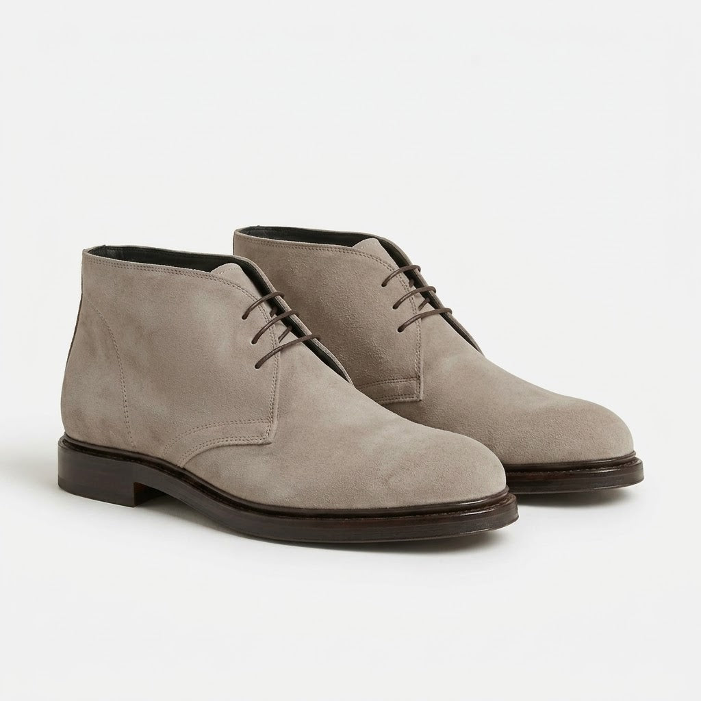 Ritiely Elevator Chukka Boots Beige 7 Cm