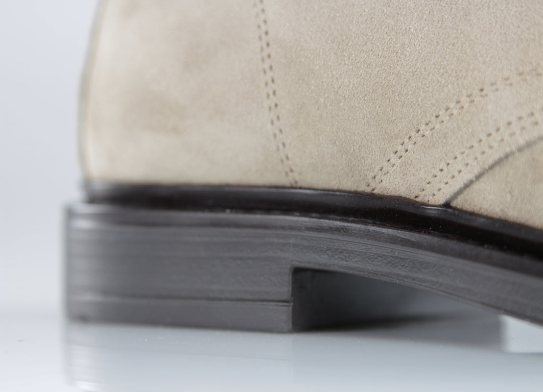 Capri — 7 Cm Elevator Chukka Boots, Beige, Men's