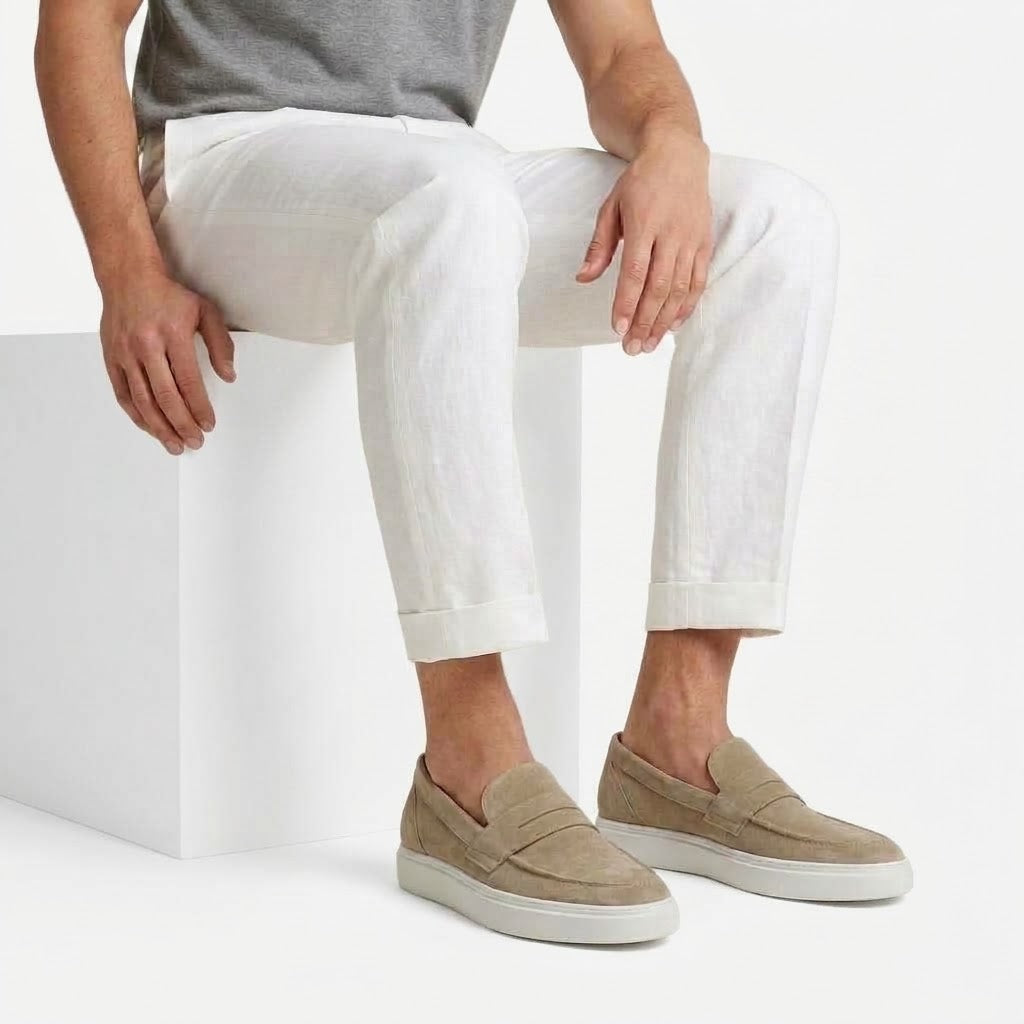Ritiely Suede Loafers Beige 7 Cm