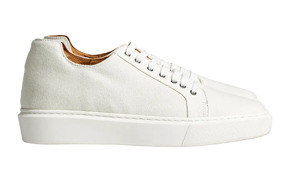 Amalfi — 6 Cm Elevator Sneakers, White, Men's