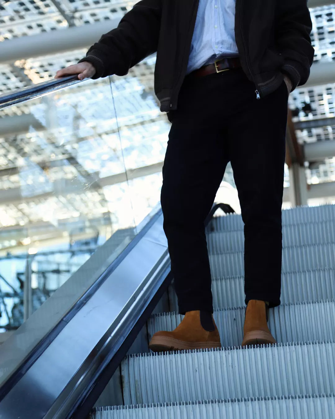 Vero  — 7 Cm Elevator Chelsea Boots, Camel, Men's