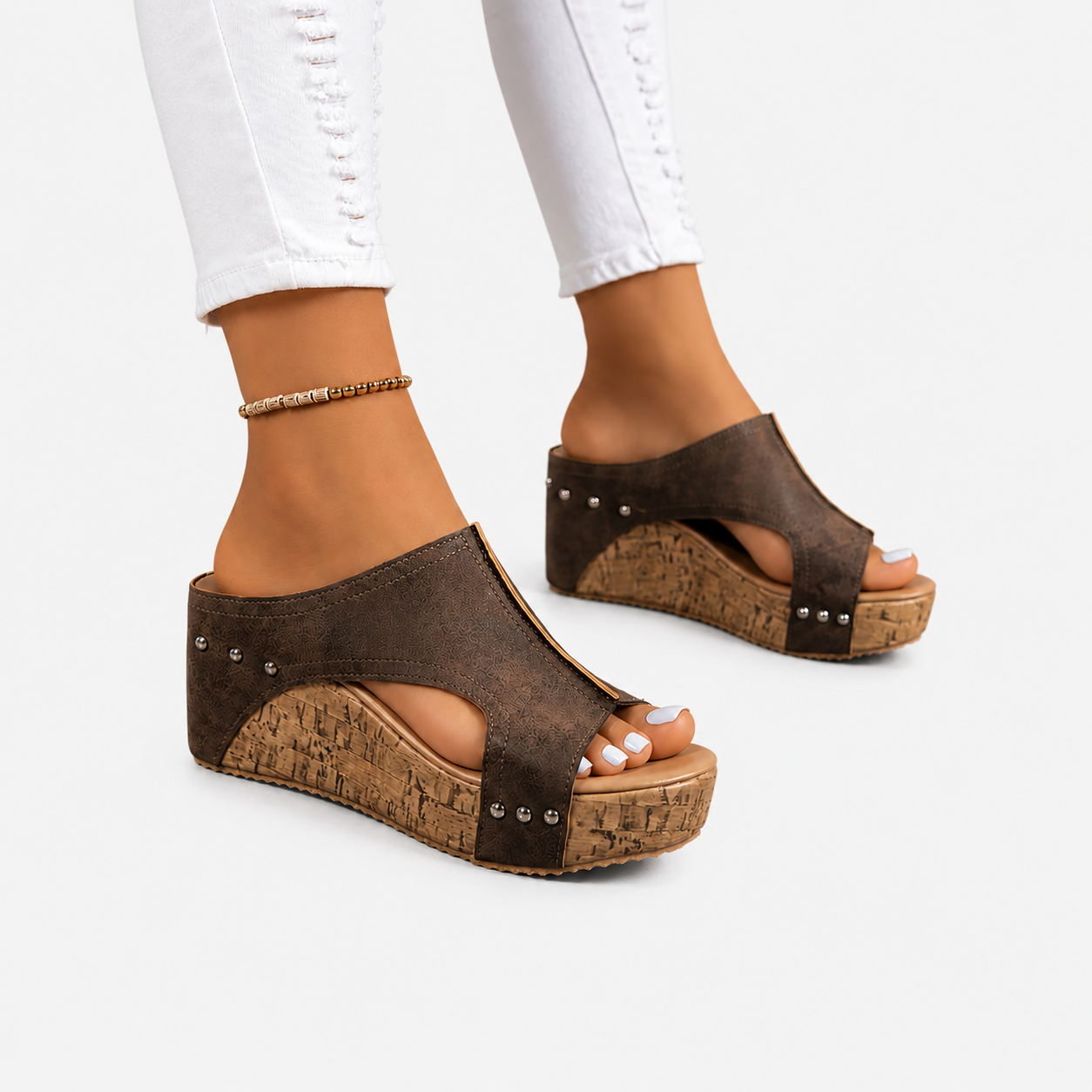 Napoli | Leather Wedge Sandal