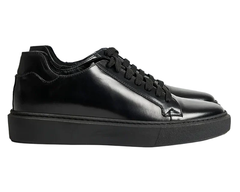 Raffinato — 6 Cm Elevator Sneakers, Black, Men's