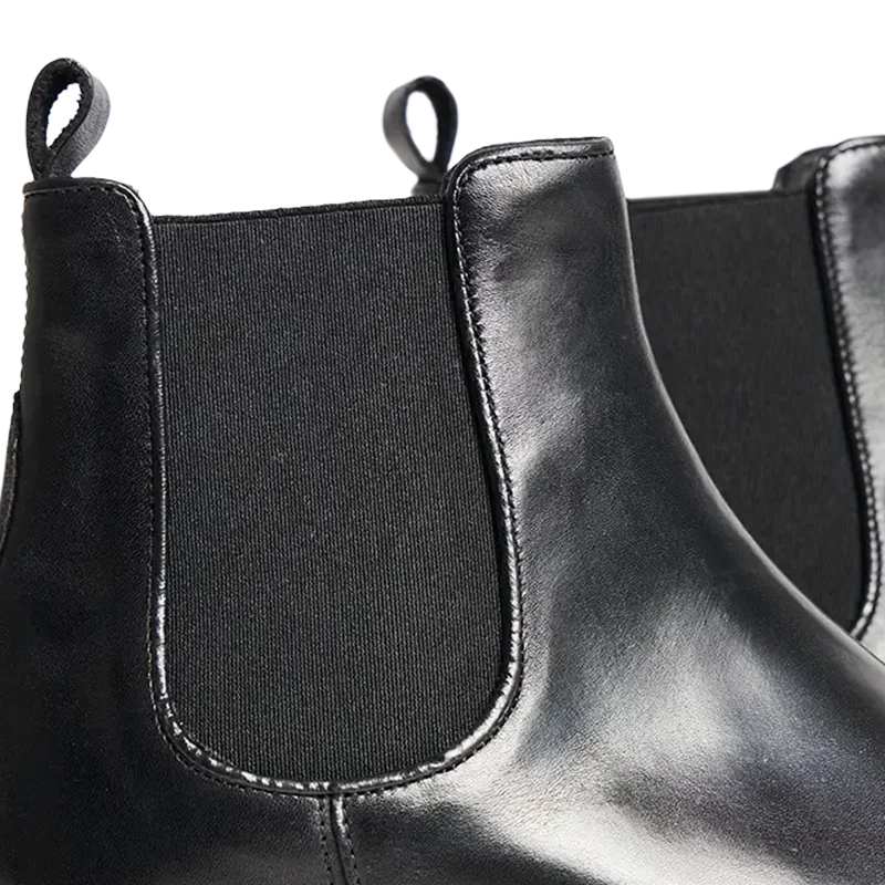 Bellavita — 7 Cm Elevator Chelsea Boots, Black, Men's