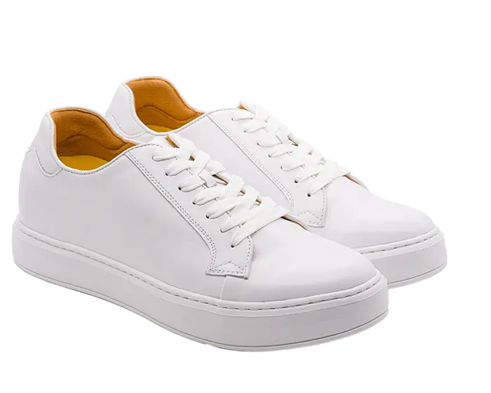 Bellagio — 6 Cm Elevator Sneakers, White, Men's