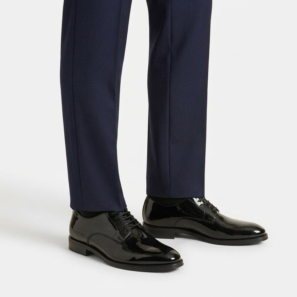 Ritiely Elevator Dress Shoes Polished Black 7 Cm