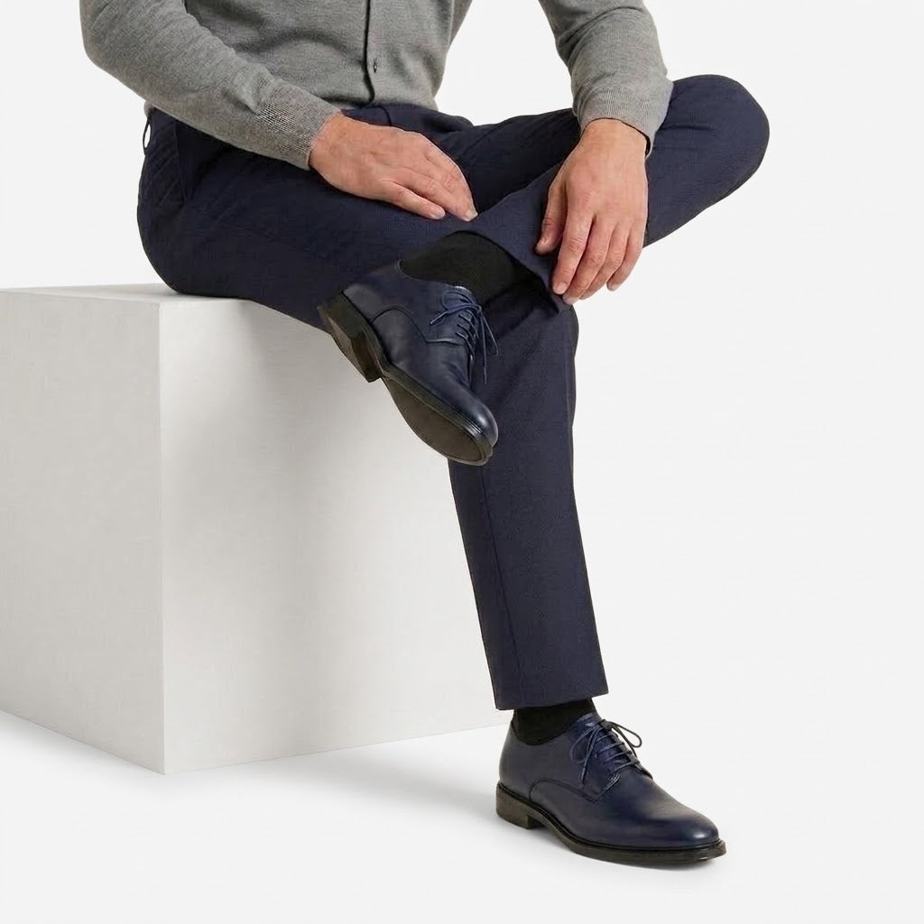 Ritiely Elevator Dress Shoes Blue 7 Cm