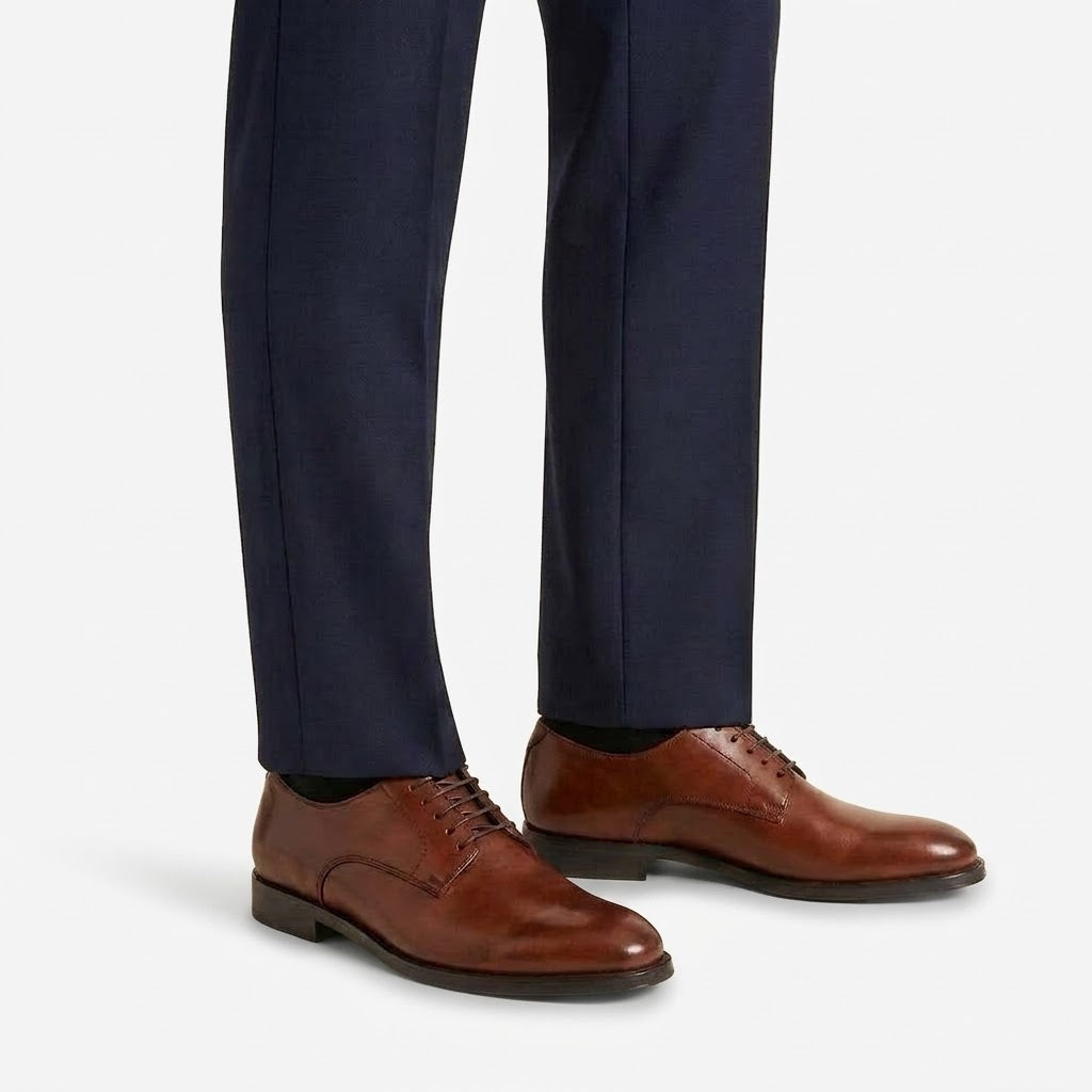 Ritiely Elevator Dress Shoes Brown 7 Cm