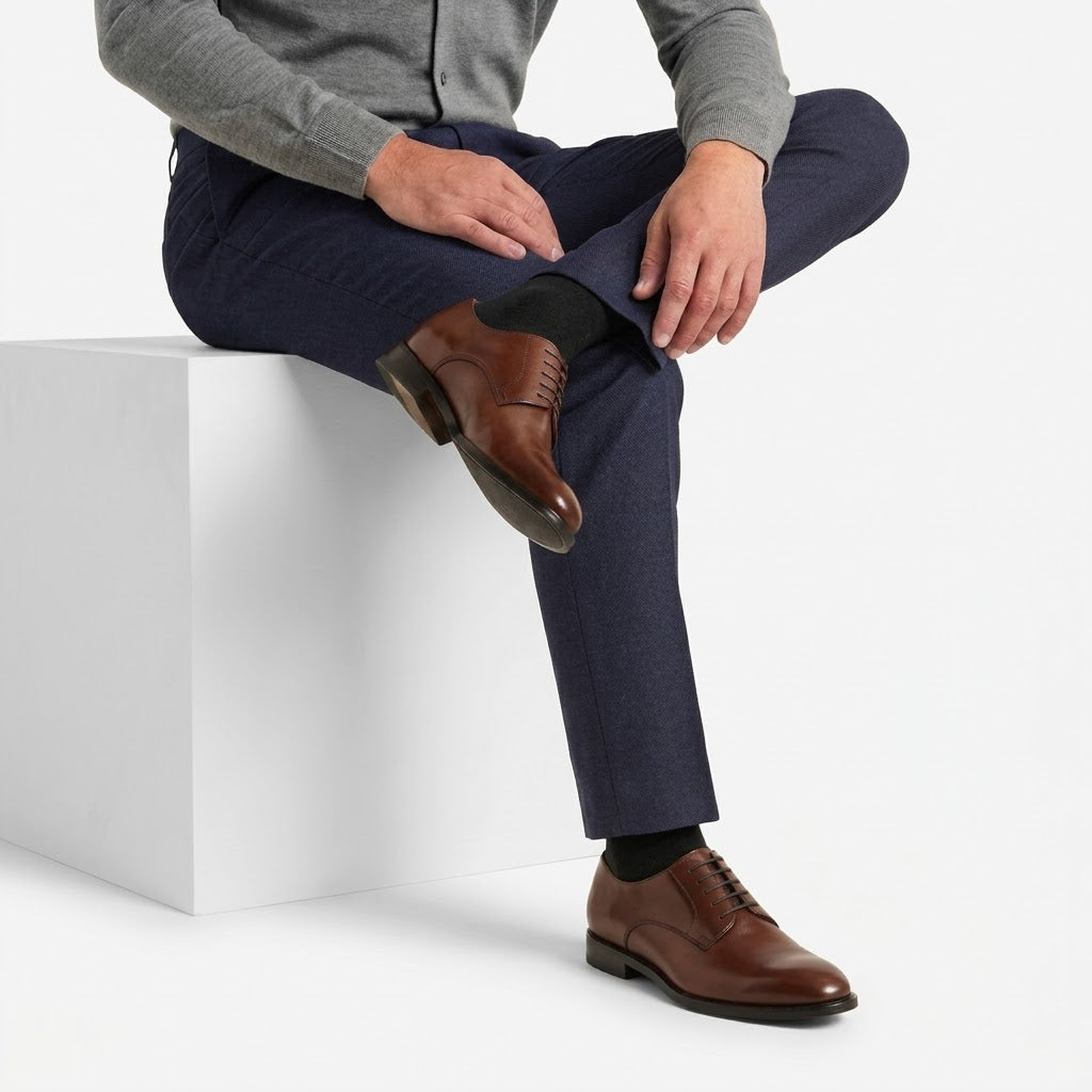 Ritiely Elevator Dress Shoes Brown 7 Cm