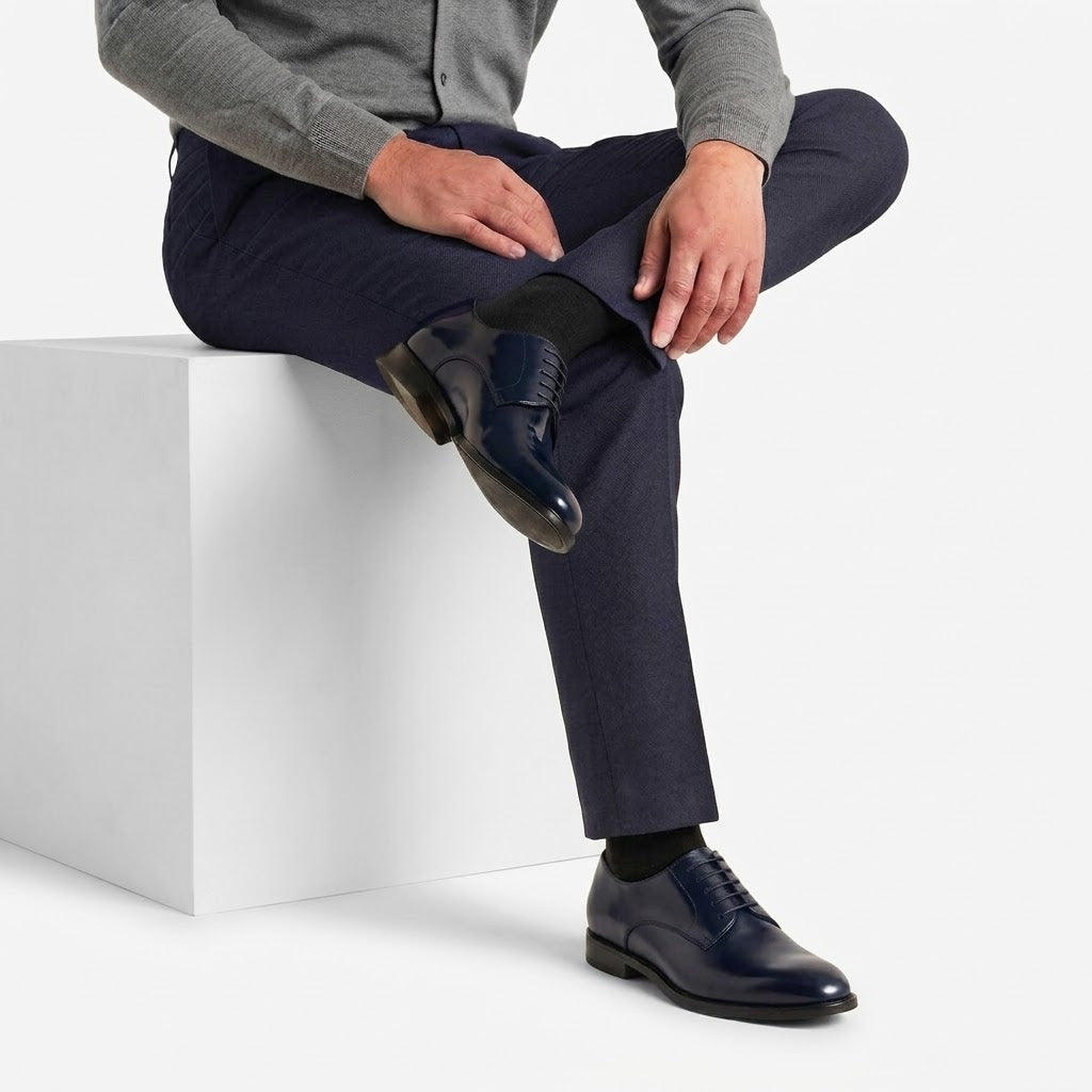 Ritiely Elevator Dress Shoes Blue 7 Cm
