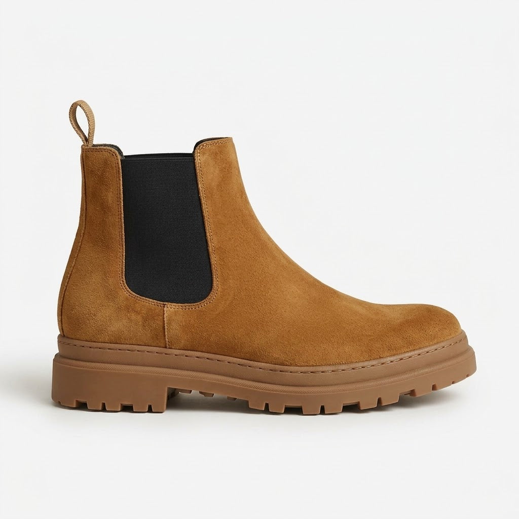 Ritiely Elevator Chelsea Boots Camel 7 Cm