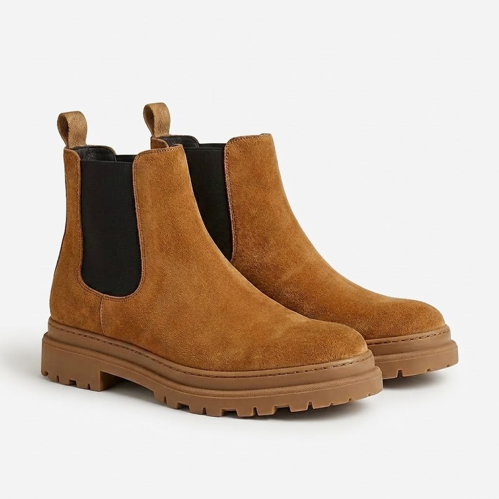 Ritiely Elevator Chelsea Boots Camel 7 Cm