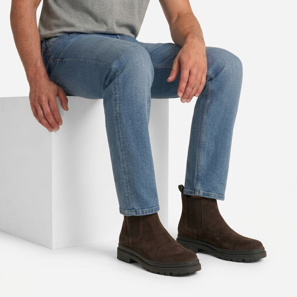 Ritiely Elevator Chelsea Boots Brown 7 Cm
