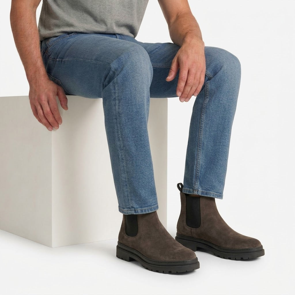 Ritiely Elevator Chelsea Boots Grey 7 Cm