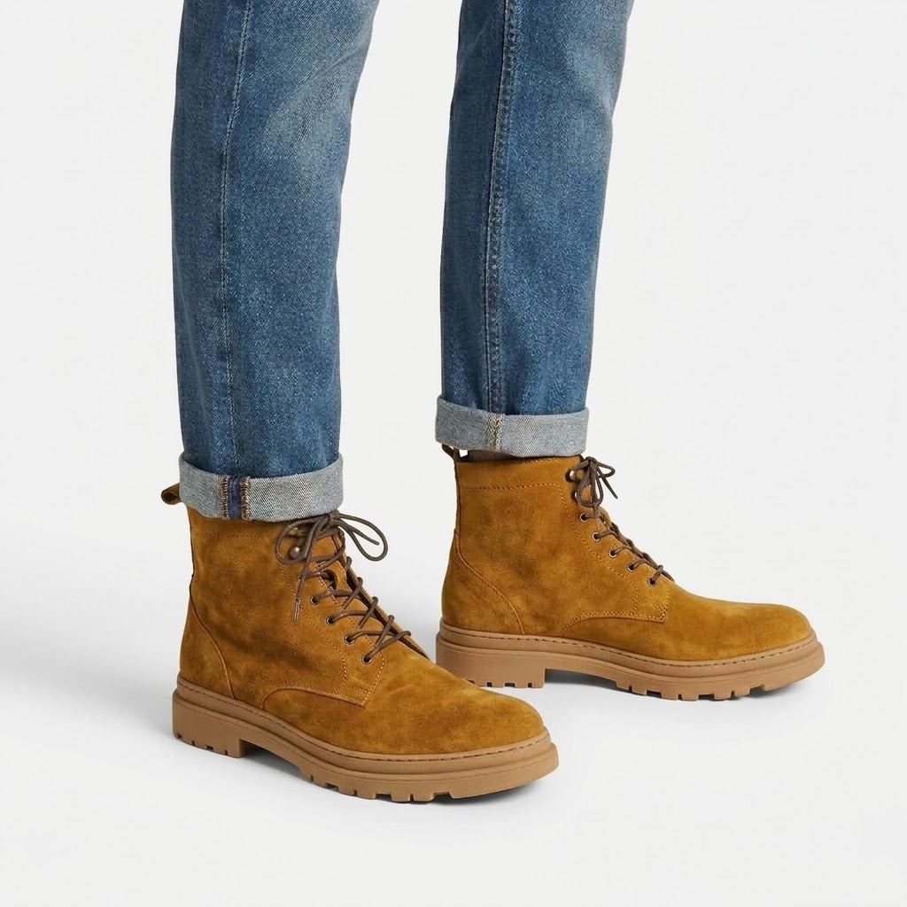 Ritiely Elevator Lace-Up Boots Camel 7 Cm