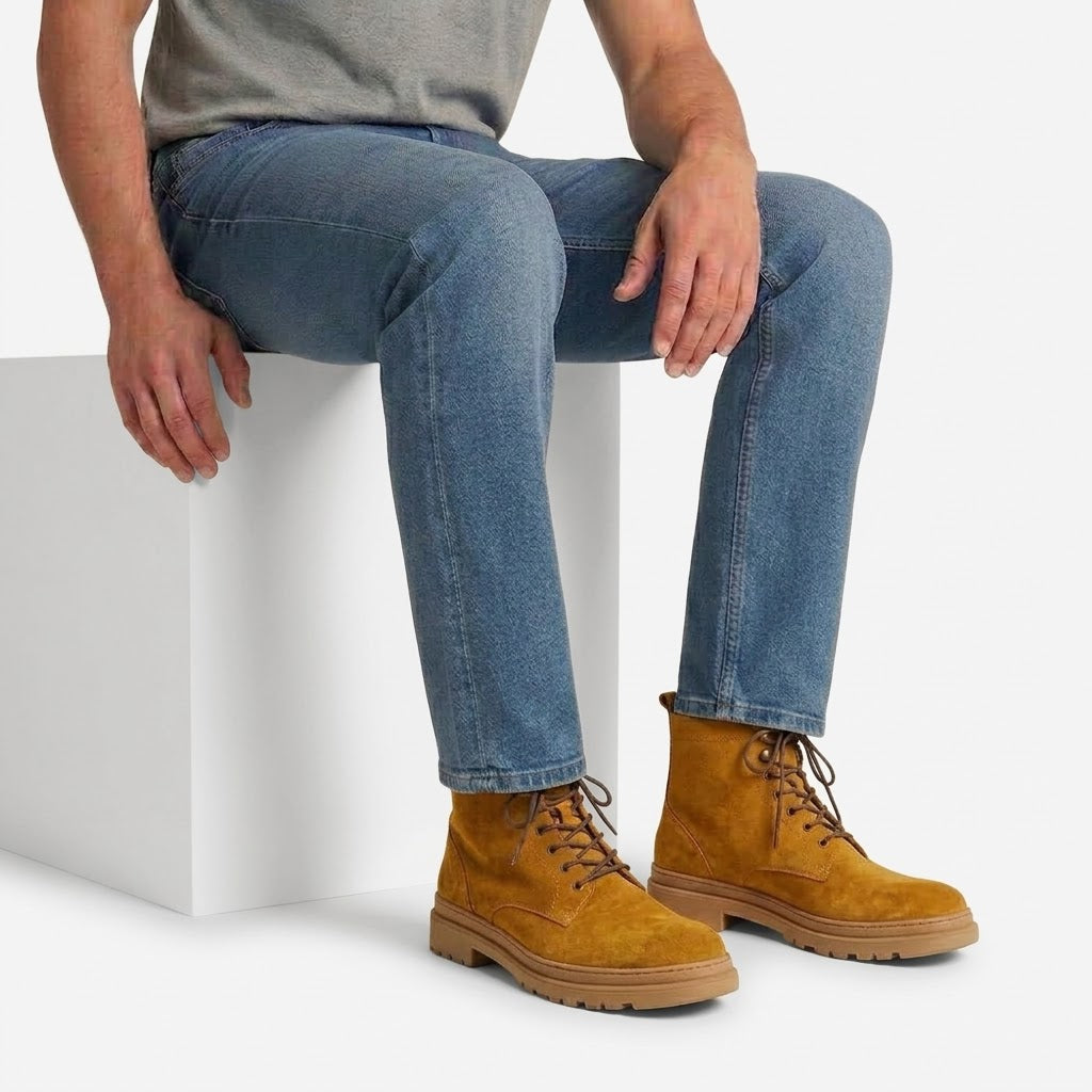 Ritiely Elevator Lace-Up Boots Camel 7 Cm