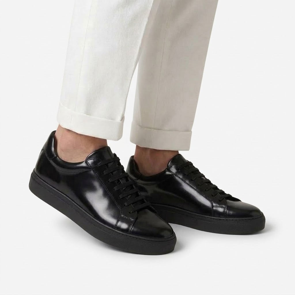Ritiely Elevator Sneakers Polished Black 7 Cm