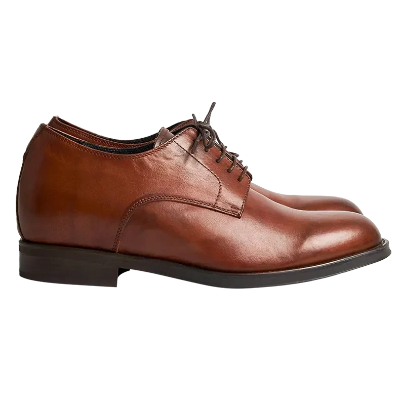 Portofino — 7 Cm Elevator Dress Shoes, Brown, Men's