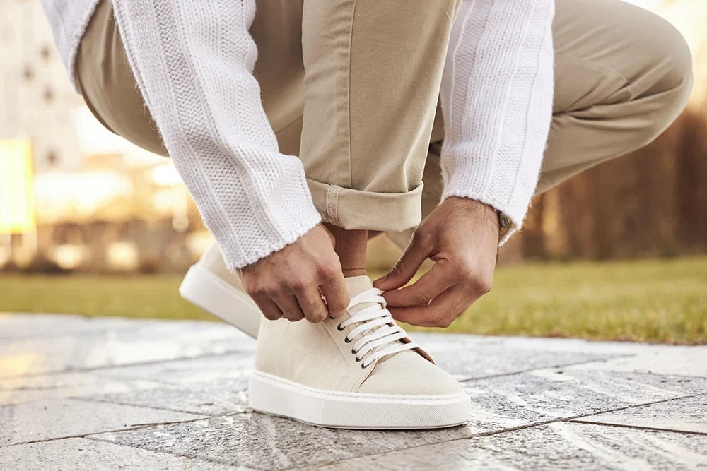 Bellagio — 6 Cm Elevator Sneakers, Beige, Men's