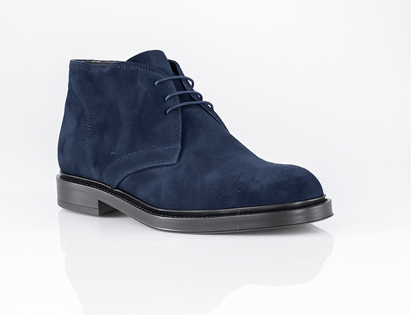 Capri — 7 Cm Elevator Chukka Boots, Blue, Men's