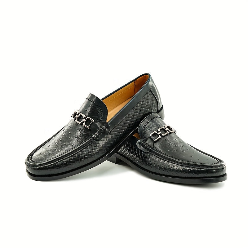Montelli | Men's Woven Leather Loafers