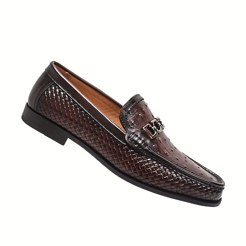 Montelli | Men's Woven Leather Loafers
