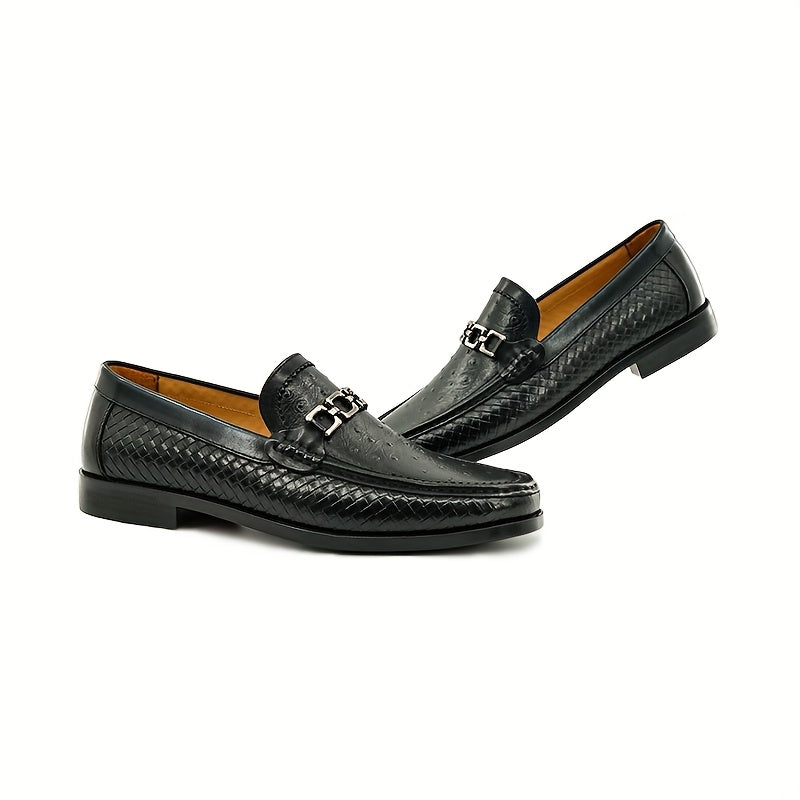 Montelli | Men's Woven Leather Loafers