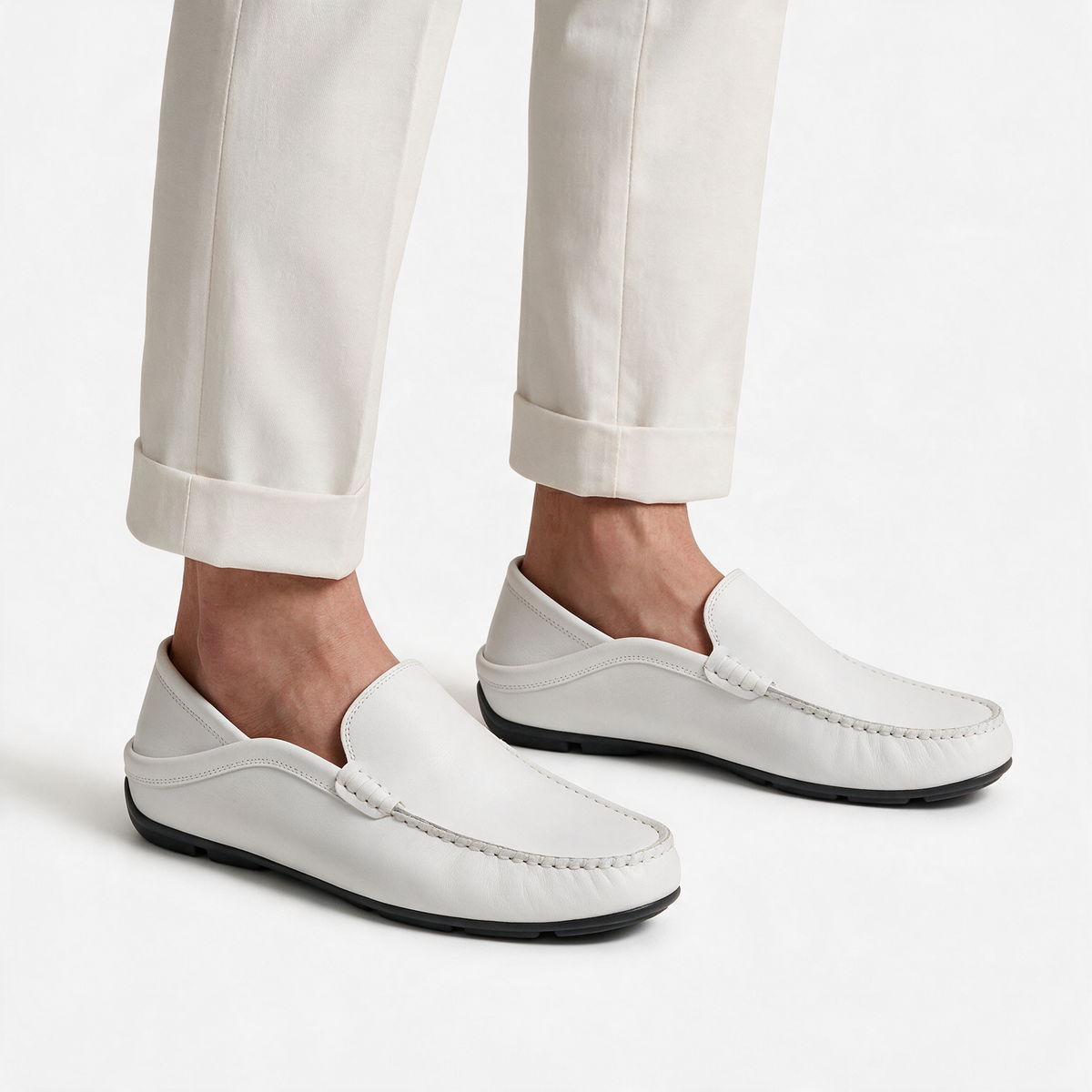 Ritiely Loafer Moccasin White
