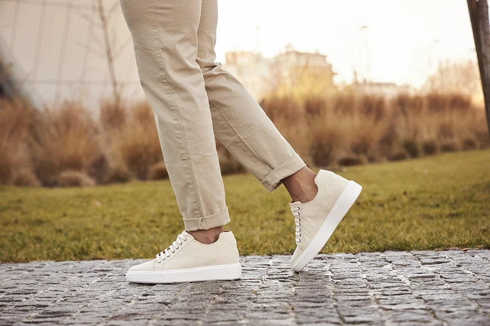 Bellagio — 6 Cm Elevator Sneakers, Beige, Men's